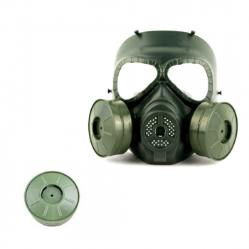 Игровая тактическая маска M04 CS с двойным вентилятором зеленый-3