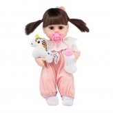 Силиконовая кукла Реборн девочка Ева, 38 см-1